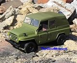 Car BJ212 Military Combat Jeep China Russia Army 1:24 Diecast Model Car Convertible with Car Lighting + Sound (Original from TheBestMoment @ Amazon)