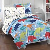 Dinosaur Prints Twin Multicolor Comforter Set