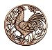 DII Antique Copper Rooster Cast Iron Trivet Set of 2
