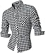 jeansian Men's Slim Fit Long Sleeves Casual Shirts 8523