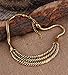 Chunky Twist Tribal Antique Gold Bib Statement Unisex Women's Men's Necklace