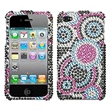 Apple iPhone 4 GSM iPhone 4 GSM Bubble Diamond Cell Phone Snap on Cover Faceplate Executive Protector Case