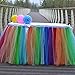Stuffwholesale Fitted Party Table Skirt Children Party Decoration Table Cloth (Rainbow)