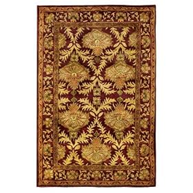William Morris I Area Rug, 6' ROUND, WINE GOLD