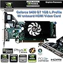 Inno3d Nvidia Geforce 9400 Gt 1gb Ddr2 Pci Express w/ Dvi + Vga + Onboard Hdmi Low Profile Video Card with Cuda