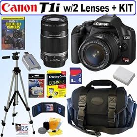 Canon EOS Rebel T1i 15.1 MP CMOS Digital SLR Camera with Accessory Kit by 