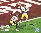 James Harrison Autographed 8x10 Photo (SB XLIII Int) w/ JSA COA