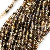 Czech Seed Beads Mix Lot 11/0 *Wheatberry* Brown Topaz 1/2 Hank