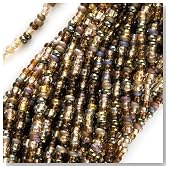 Czech Seed Beads Mix 11/0 "Wheatberry" Mix Brown Topaz One Half Hank