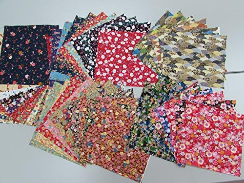 Pre-cut #7 50pieces (9.5 X 9.8) Asian Japanese Oriental wagara Quilt Fabric Patchwork Diy