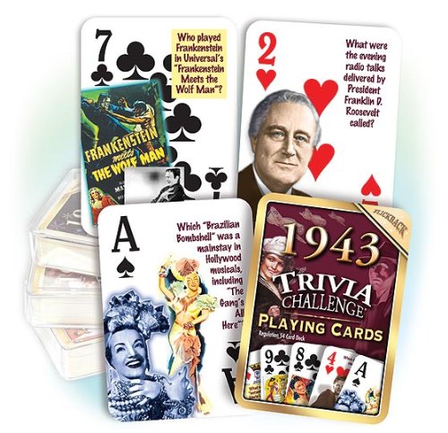Flickback 1943 Trivia Playing Cards On Sale