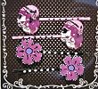 Rockabilly Gypsy Skull Lady Flower Love Hairpins