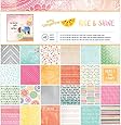 American Crafts Amy Tangerine Rise and Shine Patterned Paper Pad, 12 by 12-Inch