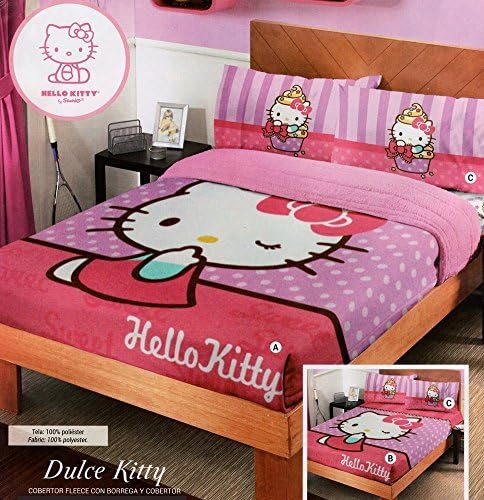 Fuzzy Fleece Blanket - Dulce Kitty (Queen)