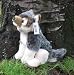 Plüschtier sitzender Wolf Welpe Wölfchen - ca. 21 cm gross