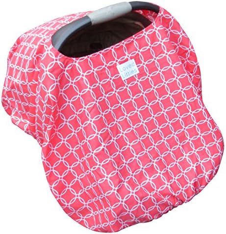 Loved Littles Baby Car Seat Cover, Made in the USA, 4-in-1 Infant Carrier, Shopping Cart Protector Canopy