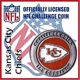 Kansas City Chiefs NFL Football Helmet Challenge Coin Poker Card Guard with Air Tite Holder