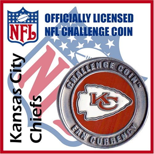 Kansas City Chiefs NFL Football Helmet Challenge Coin Poker Card Guard with Air Tite Holder