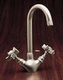 Rohl Country Kitchen C-Spout Bar Faucet with Cross Handles