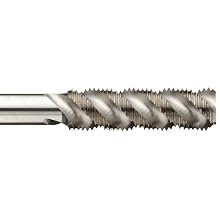 Union Butterfield 1587(UNC)/1587(UNF)/1588(UNF)1588(UNF) High-Speed Steel Spiral Flute Tap, High-Helix, Uncoated (Bright) Finish, Round Shank with Square End