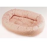 Bowsers Red Ticking Donut Dog Bed (RedTicking, Medium: 36')