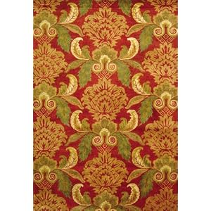 Metro MET985D Floral Wool Rug Size: Round 6'