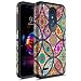 LG K30 Case, LG Premier Pro LTE Case, LG Harmony 2 Case, LG Phoenix Plus Case, Rosebono Slim Hybrid Dual Layer Shockproof Graphic Cover Armor Case for LG K10 2018 (Colorful Mandala)