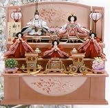 彩収納セット（パールピンク） ひな人形 三段飾り ５人飾り 雛人形