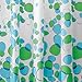 iDesign Bubblz BLU/GRN Curtain, Standard, Blue and Green