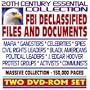 20th Century Essential Collection of FBI Declassified Files and Documents: Mafia, Celebrities, Spies, Civil Rights Leaders, J. Edgar Hoover, Protest Groups, Communists (Two DVD-ROM Set)
