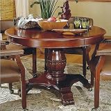 Steve Silver Tournament 48" Wood Round Casual Dining Table in Cherry Finish