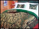 Review Delong  / BRAND NEW JACQUARD QUEEN 7 PIECE DARK FOREST GREEN COMFORTER COMFORTERS BEDDING HOT NICE!!!