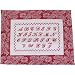 Redwork alphabet sampler French linen pillow sham