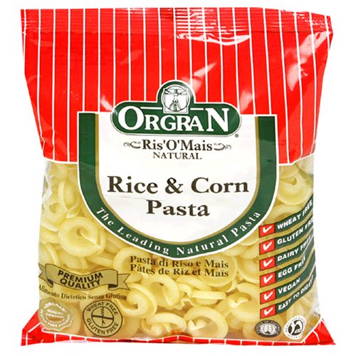 OrgraN Ris'O'Mais Rice & Corn Pasta, Tortelli, 8.8-Ounce Packages (Pack of 9)