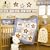 Bedtime Originals Champ Snoopy 4-Piece Baby Crib Bedding Set, Blue