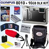 Olympus Stylus Tough 8010 14MP Digital Camera (Black) + 16GB Deluxe Accessory Kit