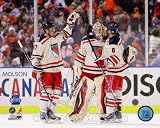 Henrik Lundqvist, Brandon Dubinsky, & Brandon Prust - 2012 NHL Winter Classic 8x10 Photo (NY Rangers)