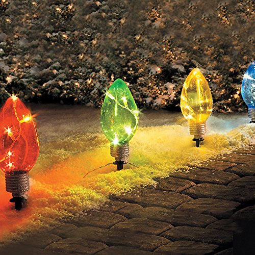LED Lighted Christmas Bulb Pathway Markers Improvements kjshfkdhgkj