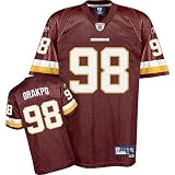 Brian Orakpo #98 Red Washington Redskins Reebok NFL Premier All Stitched Replica Jersey - X-LARGE