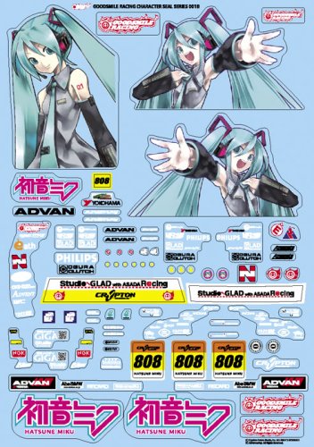 Cover image : GSRキャラクターカスタマイズシリーズ 初音ミク 1/10scale用シールセット01