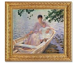 Edmund Charles Tarbell, Mother and Child in a Boat