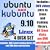 Ubuntu 9.10 and Kubuntu 9.10, 4-disks DVD Set Includes Linux Training Library, "Introduction to Linux" video-DVD, also includes printed Quick Reference Card of Linux commands, 32-bit Set