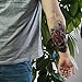 Dalin 4 Sheets Temporary Tattoos, Lotus, Owl, Skull