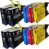 Produkt-Bild: 10 Druckerpatronen kompatibel f&uuml;r Brother LC-1280 LC1280 XL MFC-J5910DW, MFC-J6510DW, MFC-J6710DW, MFC-J6910DW