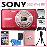 Sony Cyber-Shot DSC-WX9 16.1 MP Digital Camera with 5x Optical Zoom in Red  ....