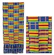 Kente cloth scarf, 'Danye Gbator'