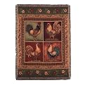 Mediterranean Rooster Throw - 51x68"