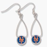 New York Mets French Loop Dangle Earrings