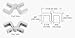 C.R. LAURENCE GHB100CH CRL Chrome Glass Hinge Bracket