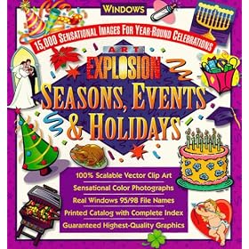 Art Explosion Seasons, Events and Holidays by Nova Development Corp